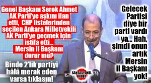 DAĞILMA MERSİN’E UZANDI: GELECEK PARTİSİ MERSİN İL BAŞKANI HAMİT KARIŞ DA İSTİFA ETTİ!