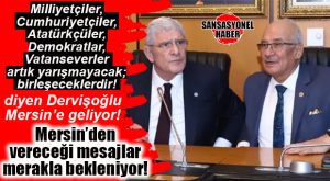 İYİ PARTİ GENEL BAŞKANI DERVİŞOĞLU CUMARTESİ MERSİN’E GELİYOR…
