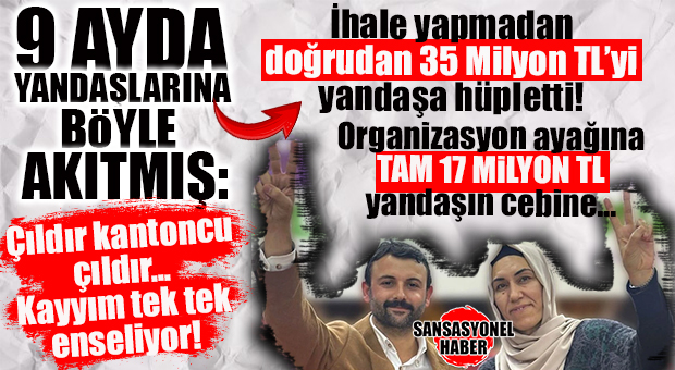 BOMBA… KAYYIM ATANAN DEM’Lİ AKDENİZ BELEDİYESİ, ORGANİZASYON ADI ALTINDA DOĞRUDAN TEMİNLE 9 AYDA 17 MİLYON TL KALDIRMIŞ… YERSEN!