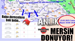 SON DURUM: MERSİN MERKEZ BU GECE “0” DERECE… YÜKSEK KESİMLER -7…