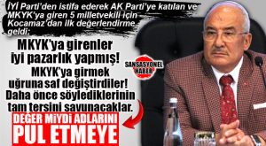 İYİ PARTİ’DEN İSTİFA EDEREK AK PARTİ’YE KATILAN VE MKYK’YA GİREN 5 MİLLETVEKİLİNE İYİ PARTİLİ KOCAMAZ’DAN İLK DEĞERLENDİRME GELDİ: “DEMEK Kİ İYİ PAZARLIK YAPMIŞLAR!”