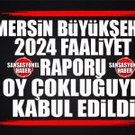 SONDAKİKA… BÜYÜKŞEHİR FAALİYET RAPORU OY ÇOKLUĞUYLA KABUL EDİLDİ!