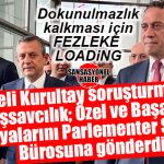 CHP KURULTAYI SORUŞTURMASI: ARALARINDA CHP’Lİ ALİ MAHİR’İN DE OLDUĞU 9 MİLLETVEKİLİNİN DOSYASI AYRILDI