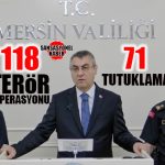 MERSİN VALİLİĞİ’NDE ASAYİŞ TOPLANTISI: “İLK 4 AYDA 118 TERÖR OPERASYONU, 178 GÖZALTI, 71 TUTUKLAMA!”