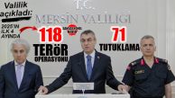 MERSİN VALİLİĞİ’NDE ASAYİŞ TOPLANTISI: “İLK 4 AYDA 118 TERÖR OPERASYONU, 178 GÖZALTI, 71 TUTUKLAMA!”