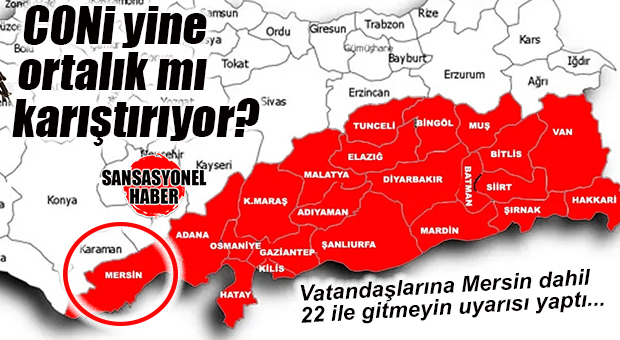 ABD’DEN VATANDAŞLARINA “O İLLERE GİTMEYİN” UYARISI! MERSİN DAHİL 22 İL SAYILDI