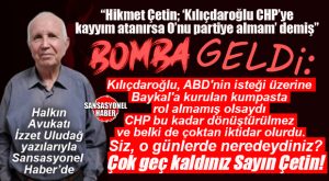 ABOOO… HALKIN AVUKATI İZZET ULUDAĞ “HİKMET ÇETİN” ÜZERİNDEN BOMBALADI!
