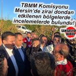 TBMM ZİRAİ DON OLAYINI ARAŞTIRMA KOMİSYONU ÜYELERİ MERSİN’DE İNCELEMELERDE BULUNDU