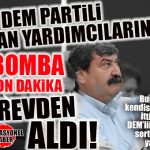BOMBA SON DAKİKA… CHP’Lİ TOROSLAR BELEDİYE BAŞKANI ABDURRAHMAN YILDIZ, DEM PARTİLİ BELEDİYE BAŞKAN YARDIMCILARI AY VE KESKİN’İ GÖREVDEN ALDI!
