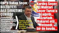 CHP’Lİ SEÇER’İN KARDEŞİ KRİZ YARATTI: TARSUS’TA MUHTARA HAKARET ETTİ, OFİSİNDEN KOVDU!  AİLE ŞİRKETİNE DÖNÜŞEN BÜYÜKŞEHİR’DE ŞOK İDDİA…