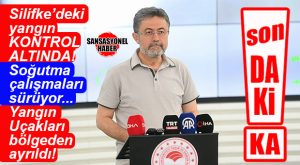 SON DAKİKA… SİLİFKE’DEKİ YANGIN KONTROL ALTINDA SOĞUTMA ÇALIŞMALARI SÜRÜYOR!