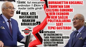 İYİ PARTİLİ KOCAMAZ, TBMM’DE HEM EKONOMİ HEM DE SAĞLIK POLİTİKALARINA SERT TEPKİ GÖSTERDİ!