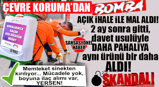 YENİ BOMBA GELDİ: MERSİN BÜYÜKŞEHİR ÇEVRE KORUMA’DA İHALE OYUNU… AYNI İLACA 2 AYDA İKİNCİ ALIM, ÜSTELİK DAVET USULÜ VE DAHA PAHALIYA!