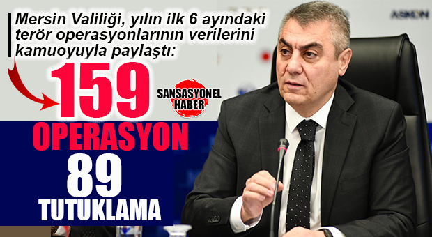 MERSİN VALİSİ ATİLLA TOROS, YILIN İLK 6 AYINDA GERÇEKLEŞTİRİLEN TERÖR OPERASYONLARI HAKKINDA BİLGİ VERDİ!