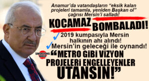 ANAMUR’DA VATANDAŞLARDAN YOĞUN İLGİ GÖREN BURHANETTİN KOCAMAZ’DAN BOMBA: “2019’DA ADAYLIĞIMIZ ENGELLENMESEYDİ MERSİN BUGÜN ÇOK DAHA İLERİ BİR ŞEHİR OLURDU!”