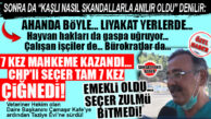SONRA DA “KAŞLI NASIL SKANDALLARLA ANILIR OLDU” DENİLİR: AHANDA BÖYLE… SEÇER’Lİ BÜYÜKŞEHİR’DE LİYAKAT YERLERDE… HAYVAN DOSTU DOKTOR DAİRE BAŞKANI; MAHKEME KARARIYLA DAİRE BAŞKANI OLARAK DÖNDÜ, GÖREVE BAŞLATILMADI, ÇAMAŞIR KAFE’YE SÜRÜLDÜ, ŞUBE MÜDÜRÜ OLARAK EMEKLİ EDİLDİ!