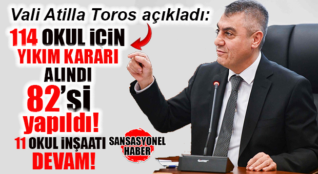 MERSİN’DE OKULLARDA SON DURUM: 82 OKUL TAMAMLANDI, 11 OKUL ÖNÜMÜZDEKİ YIL!