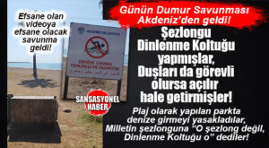 DUŞ VAR, KABİN VAR, GÜNEŞLENME ALANI VAR… AMA DENİZE GİRMEK YASAK! AKDENİZ BELEDİYESİ’NDEN DUMUR EDEN AÇIKLAMA: “O ŞEZLONG DEĞİL, DİNLENME KOLTUĞU!”