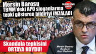 MERSİN BAROSU’NDAN TBMM’DEKİ “APO SLOGANI” SKANDALINA SERT TEPKİ: “BU ÇATI ALTINDA, BİNLERCE ŞEHİDİMİZİN AZİZ HATIRASINI İNCİTEN HİÇBİR TUTUM VE SÖYLEM KABUL EDİLEMEZ!”