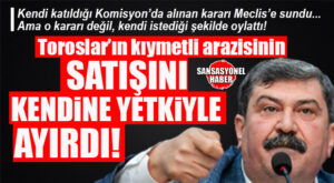 TOROSLAR’DA SKANDAL OYLAMA! CHP’Lİ YILDIZ KOMİSYON KARARINI HİÇE SAYDI, 32. PARSELİ KENDİNE YETKİYLE AYIRDI