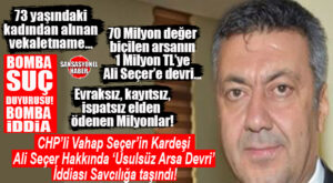 70 MİLYONLUK ARSA DAVASI TARSUS’U KARIŞTIRDI: ALİ SEÇER HAKKINDA BOMBA SUÇ DUYURUSU!