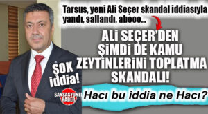 TARSUS’TA ALİ SEÇER’DEN ŞİMDİ DE KAMU ZEYTİNLERİ SKANDALI! CHP’Lİ SEÇER’İN KARDEŞİ ALİ SEÇER HAKKINDA ŞOK İDDİA