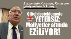 İYİ PARTİLİ BURHANETTİN KOCAMAZ KOMİSYON’DA KONUŞTU: “ÇİFTÇİ DESTEKLEMEDE YETERSİZ, MALİYETLER ALTINDA EZİLİYOR!”