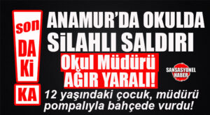 ANAMUR’DA OKULDA SİLAHLI SALDIRI: 12 YAŞINDAKİ ÖĞRENCİ TÜFEKLE OKUL MÜDÜRÜNÜ AĞIR YARALADI!