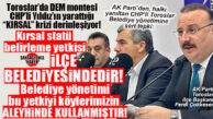 TOROSLAR’DA KIRSAL STATÜ DEPREMİ! AK PARTİ’DEN SERT ÇIKIŞ: “KÖYLÜNÜN HAKKI GASP EDİLİYOR!”
