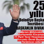 MERSİN’İN DUAYEN SİYASETÇİSİ BURHANETTİN KOCAMAZ, İYİ PARTİ A TAKIMINDA: YEREL YÖNETİMLERDEN SORUMLU GENEL BAŞKAN YARDIMCISI OLDU!