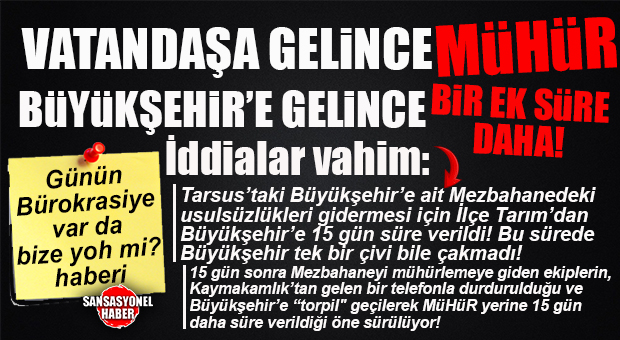 BU İDDİAYLA YANDI ORTALIK: BÜYÜKŞEHİR YAPMADI, KAYMAKAMLIK KORUDU… GÖZLER VALİLİKTE! TARSUS’TA HİJYEN SKANDALINA “BÜROKRATİK” KALKAN! VALİLİK, BU ÇİFTE STANDARDA EL KOYACAK MI?