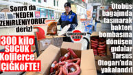 OTOBÜS BAGAJINDA ZEHİR SAÇAN SEVKİYAT! TARSUS’TA YOLCU OTOBÜSÜNDE TAŞINAN 300 KİLO KAÇAK SUCUK VE ÇİĞKÖFTE İMHA EDİLDİ