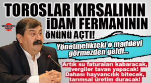 DEM MONTESİ TOROSLAR BELEDİYE BAŞKANI YILDIZ, ARSLANKÖY’DEN GÖZNE’YE İDAM FERMANININ ÖNÜNÜ AÇTI: YÖNETMELİĞİ ÇÖPE ATTI, KÖYLÜYÜ VERGİYE BAĞLADI! YILDIZ’DAN 4. MADDE KATLİAMI!