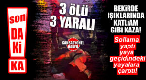 SON DAKİKA! BEKİRDE KAVŞAĞI’NDA FECİ KAZA: 3 ÖLÜ, 3 YARALI