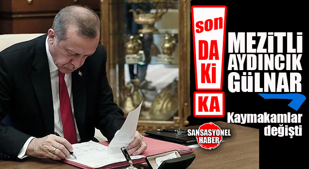 MERSİN BÜROKRASİSİNDE ATAMA FIRTINASI: 3 İLÇENİN KAYMAKAMI DEĞİŞTİ!