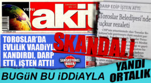 GÜNÜN SKANDAL İDDİASI: TOROSLAR BELEDİYESİ’NDE REZALET PATLADI!