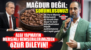 MERSİN’DE AT ETİ SKANDALI BÜYÜYOR! AK PARTİ MERSİN MİLLETVEKİLİ KIRATLI: “BAŞKANLIK ŞİKAYET DEĞİL, SORUMLULUK MAKAMIDIR!”