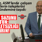 İYİ PARTİ GENEL BAŞKAN YARDIMCISI BURHANETTİN KOCAMAZ TBMM’DE DİLE GETİRDİ: “SAĞLIKÇIYA VERİLEN SÖZLERİ TUTUN, BU ZULME SON VERİN!”