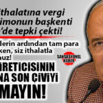 LİMON İTHALATI VERGİSİNDE ŞOK İNDİRİME İYİ PARTİ GENEL BAŞKAN YARDIMCISI BURHANETTİN KOCAMAZ’DAN SERT TEPKİ: “ÜRETİCİDEN NE İSTİYORSUNUZ?”