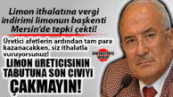 LİMON İTHALATI VERGİSİNDE ŞOK İNDİRİME İYİ PARTİ GENEL BAŞKAN YARDIMCISI BURHANETTİN KOCAMAZ’DAN SERT TEPKİ: “ÜRETİCİDEN NE İSTİYORSUNUZ?”