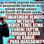 MERSİN METRO SKANDALINA AK PARTİLİ KIRATLI’DAN BOMBA GELDİ: “FİNANSMANI YOK, TEMELİ HAYALİ! BU MİLLETİN PARASI NEREYE GİTTİ?”