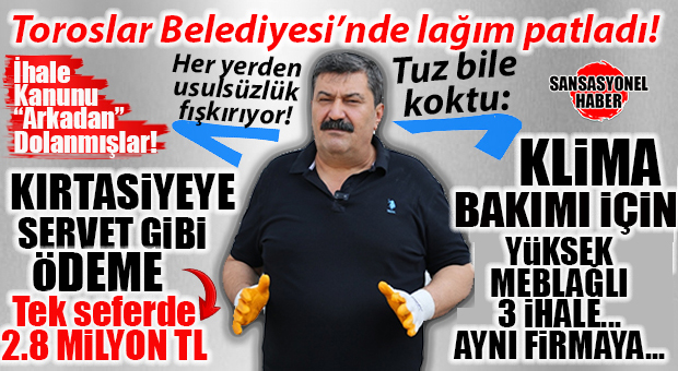 TOROSLAR’DA DENETİM RAPORU DEPREMİ SÜRÜYOR: BELEDİYEYİ SARSACAK “ADRESE TESLİM” BELGELER, KLİMA GAZI BİLE “FAHİŞ” ÇIKTI!