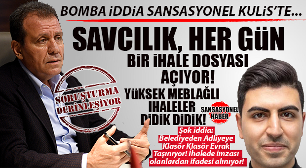 SANSASYONEL KULİS! BÜYÜKŞEHİR’DE “DOSYA” ALARMI: SAVCILIK BÜYÜKŞEHİR’İN YAPTIĞI İHALELERİ DİDİK DİDİK İNCELİYOR!