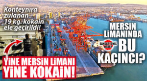 YİNE MERSİN LİMANI; YİNE AYNI SENARYO: SOĞUTUCU MOTORUNDAN KOKAİN FIŞKIRDI!