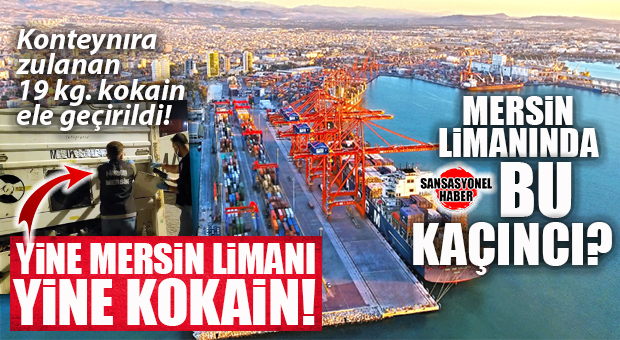 YİNE MERSİN LİMANI; YİNE AYNI SENARYO: SOĞUTUCU MOTORUNDAN KOKAİN FIŞKIRDI!