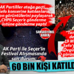 GÜNÜN GOL YİYENİ: SEÇER’İN “TANMIYORUM, KİMSE GİTMİYOR, BİLMİYOR” DEDİĞİ KONSERDE 60 BİN KİŞİ! AK PARTİ’DEN SEÇER’E TEPKİ GECİKMEDİ! SEÇER’İN SEFO’YA KONSER VERDİRDİĞİ HATTA SAHNEDE ÖVGÜLER DÜZÜĞÜ GÖRÜNTÜLER DE YENİDEN VİRAL OLDU!
