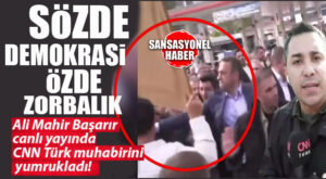 KOLTUK KAYBETMENİN ACISI BASINDAN ÇIKARILDI: ALİ MAHİR BAŞARIR CANLI YAYINDA CNN TÜRK MUHABİRİNİ YUMRUKLADI!