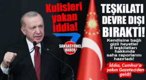 BOMBA İDDİA: CUMHURBAŞKANI ERDOĞAN TEŞKİLATI DEVRE DIŞI BIRAKTI, SAHADAN DOĞRUDAN KENDİSİNE RAPOR İSTEDİ! HEYETLER HAZIR… RAPORLARI TAMAM!