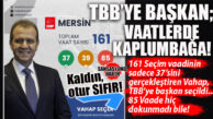 TBB BAŞKANI SEÇİLDİ AMA KARNESİ TARTIŞMA YARATTI: VAHAP SEÇER’İN VAATLERİ GERÇEKLEŞTİRME ORANI SINIFTA KALDI! 161 VAADİN 37’Sİ YAPILDI, 85’İNE DOKUNULMADI BİLE…