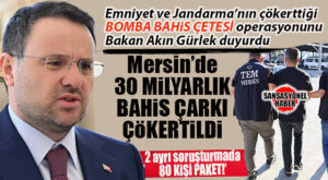 MERSİN’DEKİ BOMBA OPERASYONU ADALET BAKANI GÜRLEK DUYURDU, DETAYLAR ORTAYA ÇIKTI: MERSİN’DE DUDAK UÇUKLATAN 30 MİLYARLIK YASA DIŞI FİNANS AĞINA OPERASYON!